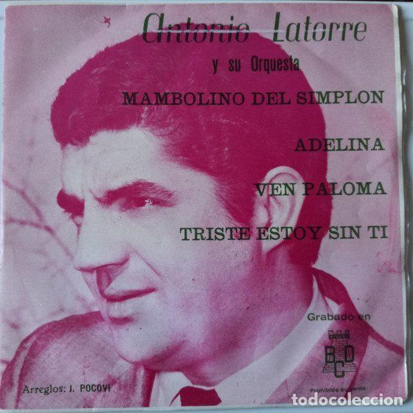 Disques de vinyle: Antonio Latorre Y Su Orquesta &ndash; Mambolino Del Simplon (Vinyl, BCD F.M.-68-572)