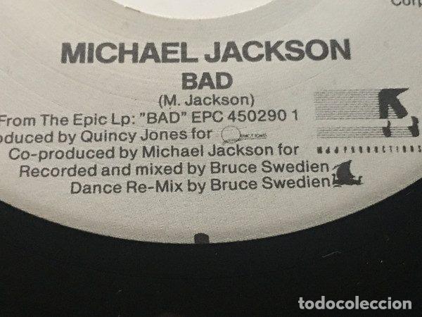 Discos de vinilo: Michael Jackson &ndash; Bad (Vinyl, Epic EPC 651100 7) - Foto 4