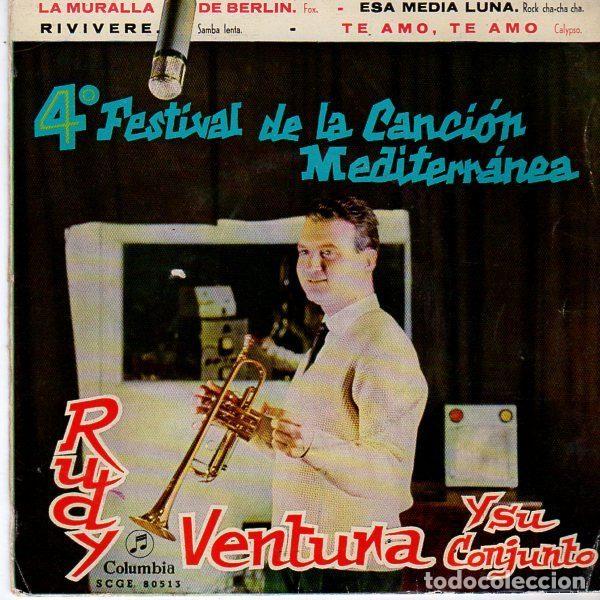 Discos de vinil: Rudy Ventura Y Su Conjunto &ndash; 4&ordm; Festival De La Cancion Mediterranea (Vinyl, Columbia SCGE 80513)