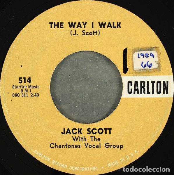 Discos de vinil: Jack Scott &ndash; The Way I Walk / Midgie (Vinyl, Carlton 514)
