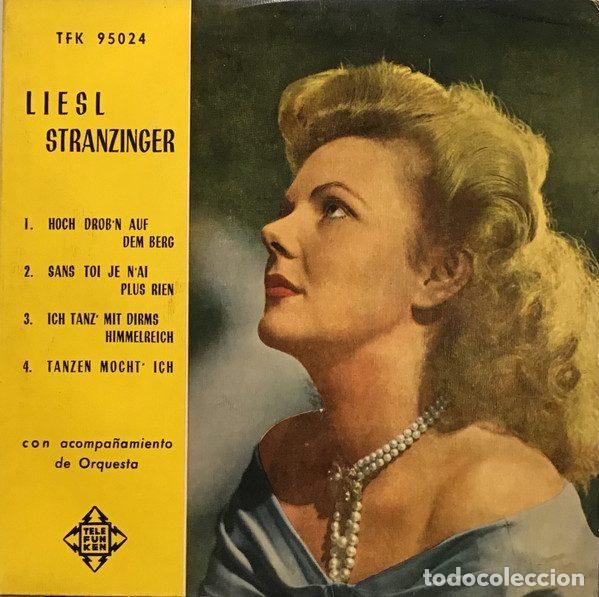 Vinyl records: Liesl Stranzinger &ndash; Hoch Drog's Aux Den Berg (Vinyl, Telefunken TFK 95024)