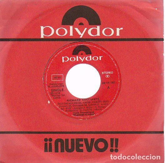 Vinyl records: Richard Cocciante &ndash; Historias (Amor, Amor, Cari&ntilde;o Mio) (Vinyl, Polydor 28 14 107)