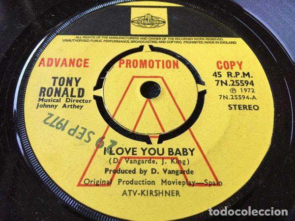 Vinyl records: Tony Ronald &ndash; I Love You Baby (Vinyl, Pye International 7N.25594)