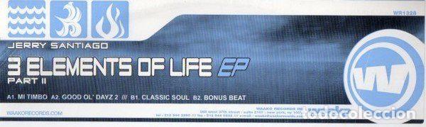 Discos de vinilo: Jeremias Santiago &ndash; 3 Elements Of Life EP Part 2 (Vinyl, Waako Records WR 1328)