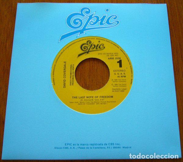 Dischi in vinile: David Coverdale &ndash; The Last Note Of Freedom (Vinyl, Epic ARIE 2539)