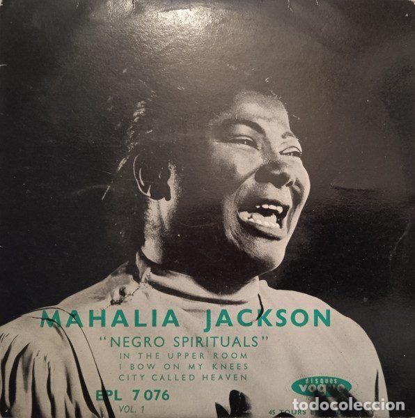Discos de vinil: Mahalia Jackson &ndash; Negro Spirituals (Vinyl, Disques Vogue EPL. 7076)