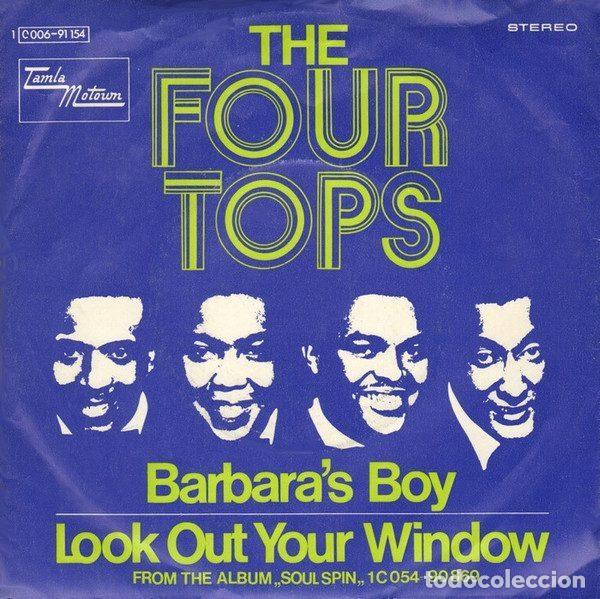 Discos de vinil: The Four Tops &ndash; Barbara's Boy / Look Out Your Window (Vinyl, Tamla Motown 1C 006-91154)
