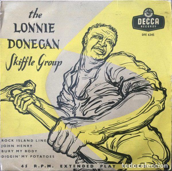Discos de vinilo: The Lonnie Donegan Skiffle Group &ndash; The Lonnie Donegan Skiffle Group (Vinyl, Decca DFE 6345)