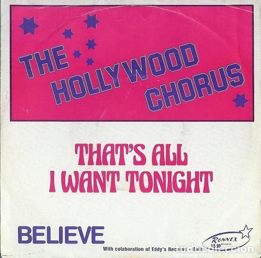 Vinyl-Schallplatten: The Hollywood Chorus &ndash; That's All I Want Tonight (Vinyl, Ronnex Records R. 1500)
