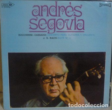 Discos de vinil: Andr&eacute;s Segovia / Boccherini - Cassado - J. S. Bach &ndash; Concierto Para Guitarra Y Orquesta En Mi...