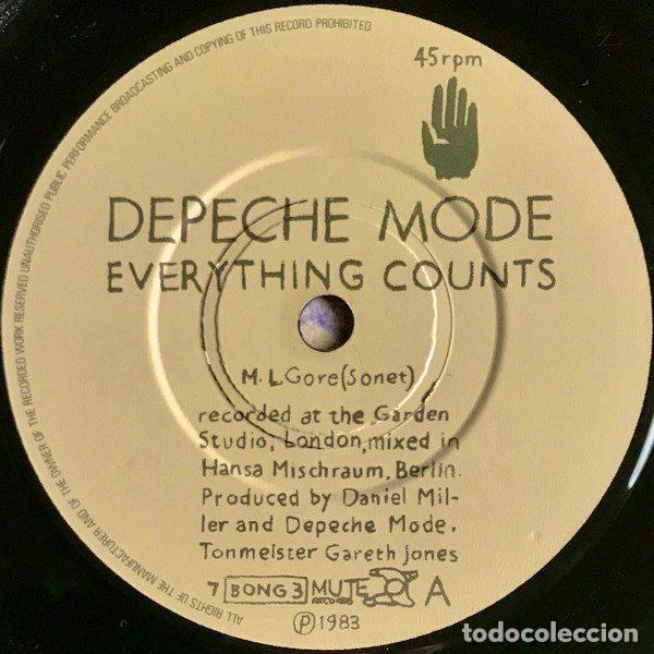Discos de vinilo: Depeche Mode &ndash; Everything Counts (Vinyl, Mute 7 BONG 3) - Foto 3