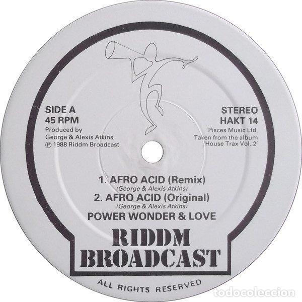 Disques de vinyle: Power Wonder & Love &ndash; Afro Acid (Vinyl, Riddm Broadcast HAKT 14)