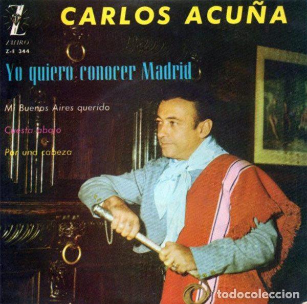Disques de vinyle: Carlos Acu&ntilde;a &ndash; Yo Quiero Conocer Madrid (Vinyl, Zafiro Z-E 344)