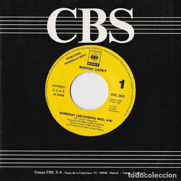 Discos de vinilo: Mariah Carey &ndash; Someday (Jackswing Mix) (Vinyl, CBS/Sony ARIC 2650)