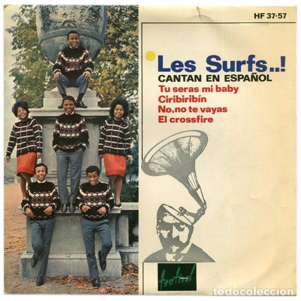 Discos de vinil: Les Surfs..! &ndash; Cantan En Espa&ntilde;ol (Vinyl, Disques Festival HF 37-57)