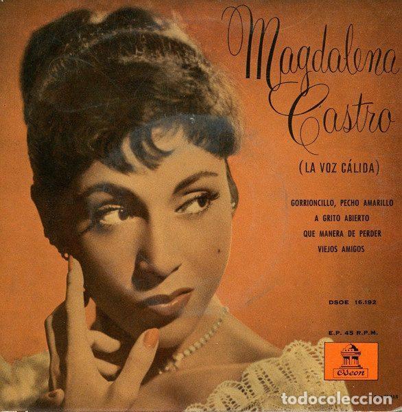 Vinyl-Schallplatten: Magdalena Castro (La Voz C&aacute;lida) &ndash; Gorrioncillo, Pecho Amarillo (Vinyl, Odeon DSOE 16.192)