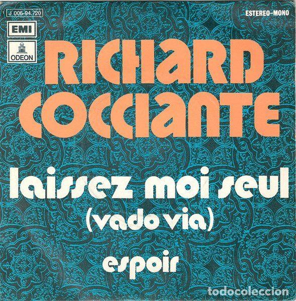 Disques de vinyle: Richard Cocciante &ndash; Laissez Moi Seul (Vado Via) (Vinyl, Odeon 1J 006-94.720)