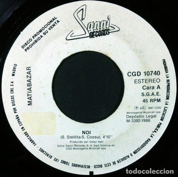 Disques de vinyle: Matia Bazar &ndash; Noi / Ai Confini Della Realt&agrave; (Vinyl, Sanni Records CGD 10740)
