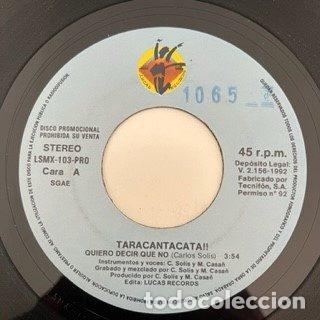 Disques de vinyle: Taracanta Cat&aacute;!! &ndash; Quiero Decir Que No (Vinyl, Lucas Records LSMX-103-PRO)