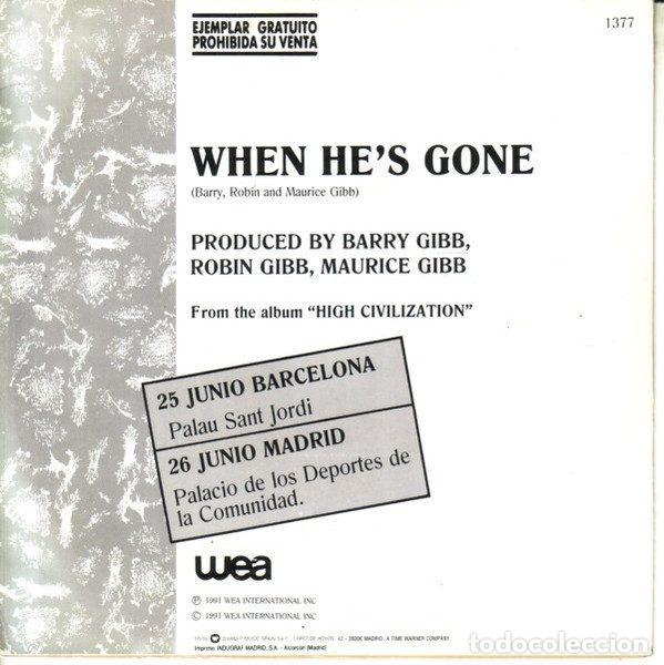 Discos de vinilo: Bee Gees &ndash; When Hes Gone (Vinyl, WEA 1377) - Foto 2