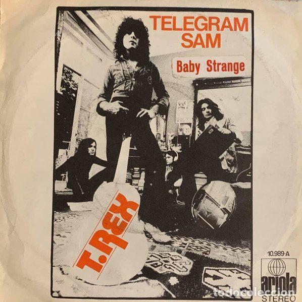Discos de vinilo: T. Rex &ndash; Telegram Sam (Vinyl, Ariola 10.989-A ) - Foto 2