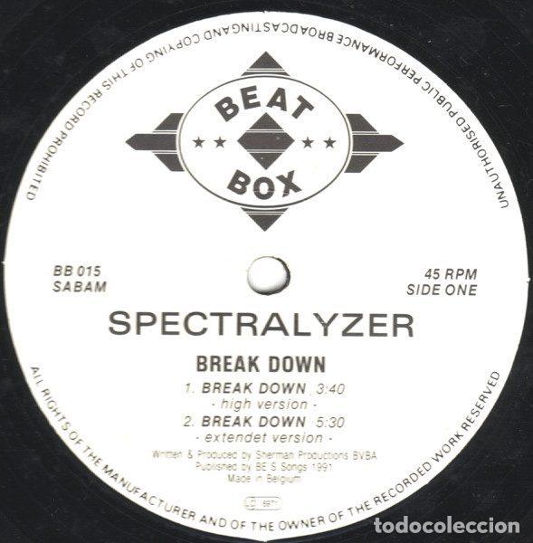 Discos de vinilo: Spectralyzer &ndash; Break Down (Vinyl, Beat Box BB 015) - Foto 2