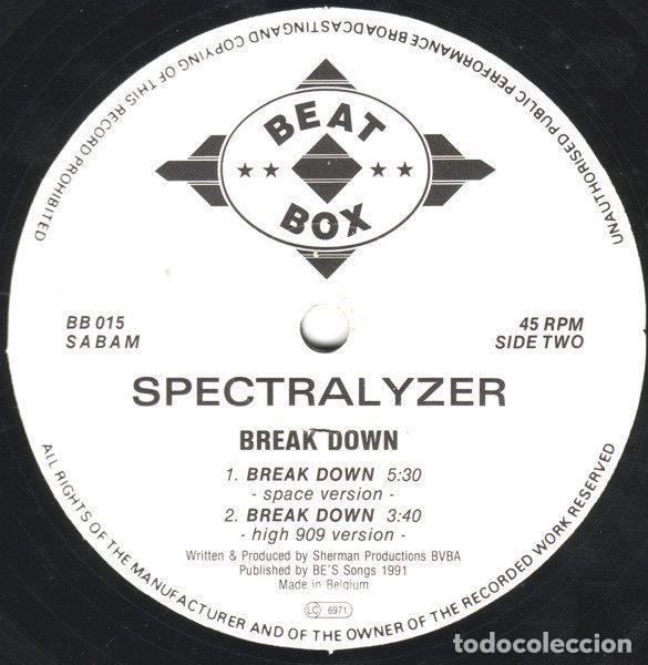 Discos de vinilo: Spectralyzer &ndash; Break Down (Vinyl, Beat Box BB 015) - Foto 3