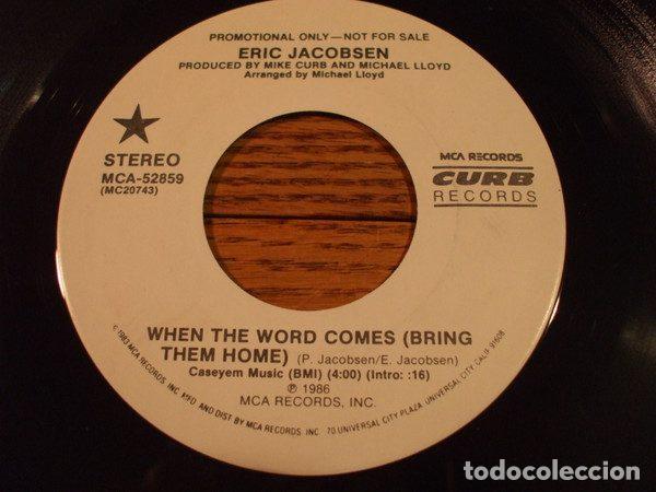 Vinyl records: Eric Jacobsen &ndash; When The Word Comes (Bring Them Home) (Vinyl, Curb Records MCA-52859)