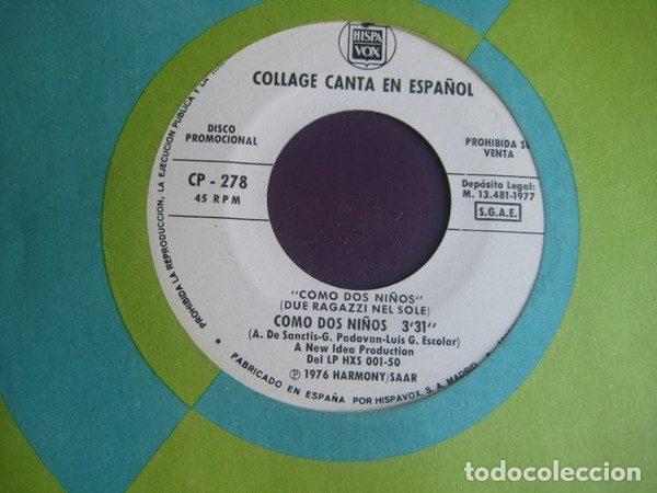 Vinyl records: Collage &ndash; Como Dos Ni&ntilde;os = Due Ragazzi Nel Sole (Vinyl, Hispavox CP - 278)