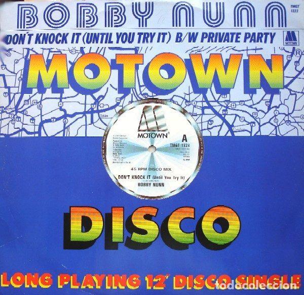 Disques de vinyle: Bobby Nunn &ndash; Don't Knock It (Until You Try It) B/W Private Party (Vinyl, Motown TMGT 1323)