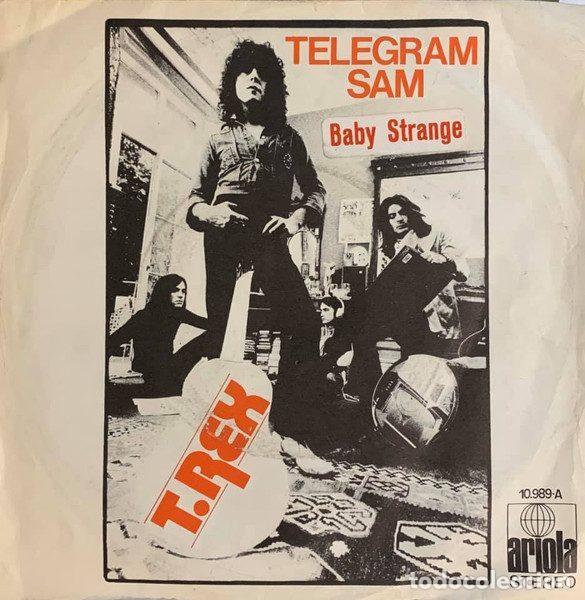 Discos de vinilo: T. Rex &ndash; Telegram Sam (Vinyl, Ariola 10.989-A ) - Foto 1