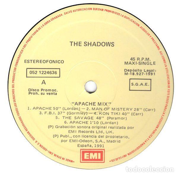 Discos de vinilo: The Shadows &ndash; Apache Mix (Vinyl, EMI 052 1224636) - Foto 3