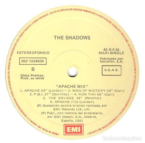Discos de vinilo: The Shadows &ndash; Apache Mix (Vinyl, EMI 052 1224636) - Foto 4