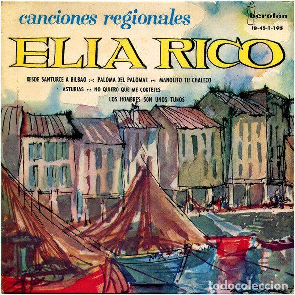 Disques de vinyle: Elia Rico &ndash; Canciones Regionales (Vinyl, Iberofon IB-45-1-195)