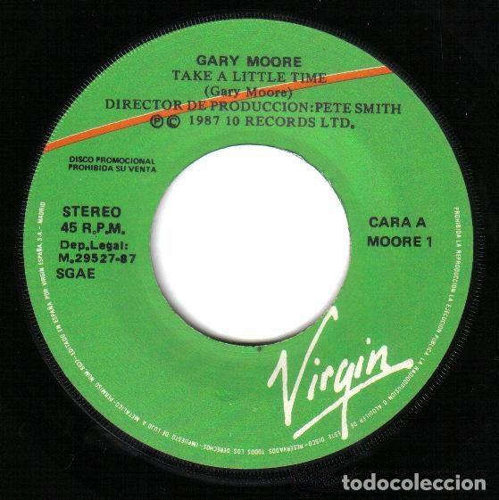 Discos de vinilo: Gary Moore &ndash; Take A Little Time (Vinyl, Virgin MOORE 1) - Foto 3