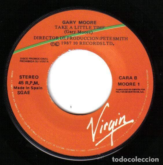 Discos de vinilo: Gary Moore &ndash; Take A Little Time (Vinyl, Virgin MOORE 1) - Foto 4