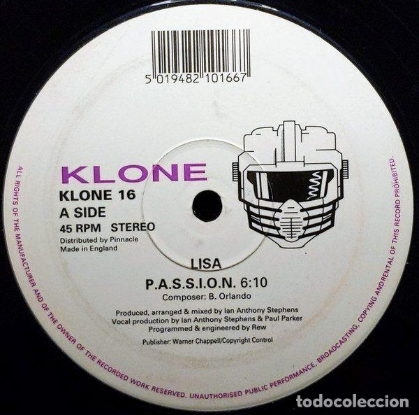 Discos de vinilo: Lisa &ndash; P.A.S.S.I.O.N. / Can't Stop The Feeling (Vinyl, Klone Records KLONE 16)
