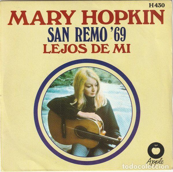 Discos de vinil: Mary Hopkin &ndash; Lejos De Mi (Lontano Dagli Occhi) (Vinyl, Apple Records H 430)
