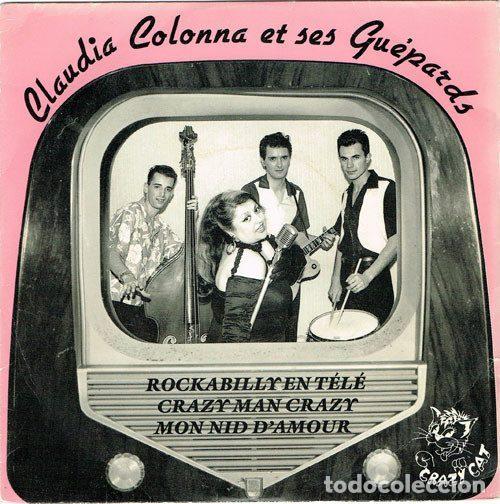 Discos de vinilo: Claudia Colonna Et Ses Gu&eacute;pards &ndash; Rockabilly En T&eacute;l&eacute; (Vinyl, Disques Crazy Cat CC 0023)