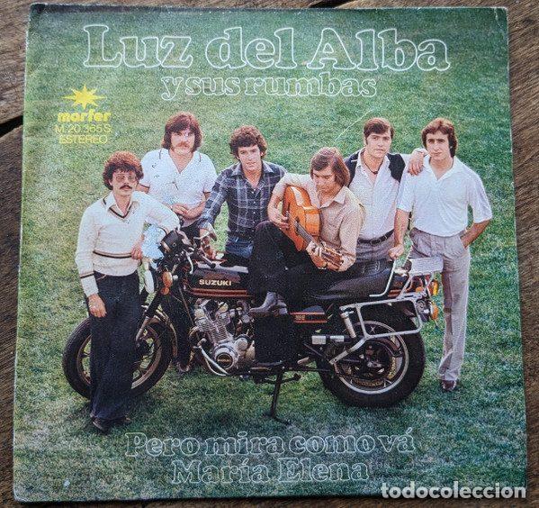 Vinyl records: Luz Del Alba y Sus Rumbas &ndash; Pero Mira Como V&aacute; / Mar&iacute;a Elena (Vinyl, Marfer M.20.365S.)