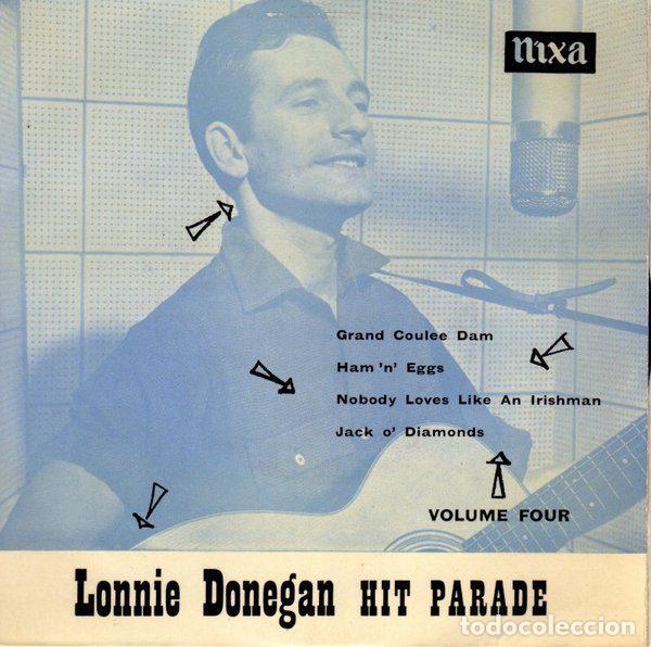 Discos de vinilo: Lonnie Donegan And His Skiffle Group &ndash; Lonnie Donegan Hit Parade, Vol. IV (Vinyl, Nixa NEP 24081)