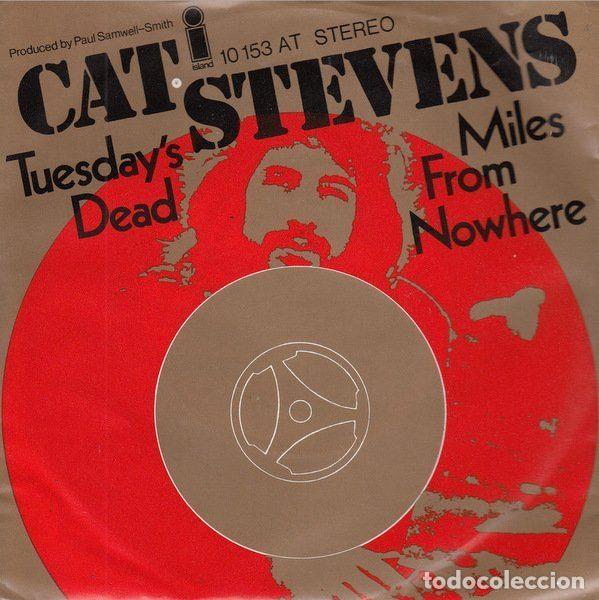 Discos de vinilo: Cat Stevens &ndash; Tuesday's Dead / Miles From Nowhere (Vinyl, Island Records 10 153 AT)