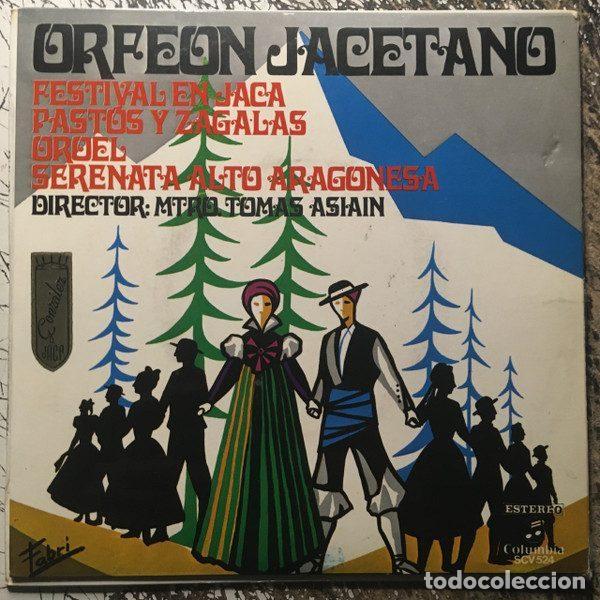 Discos de vinilo: Orfe&oacute;n Jacetano &ndash; Festival En Jaca (Vinyl, Columbia SCV 524)