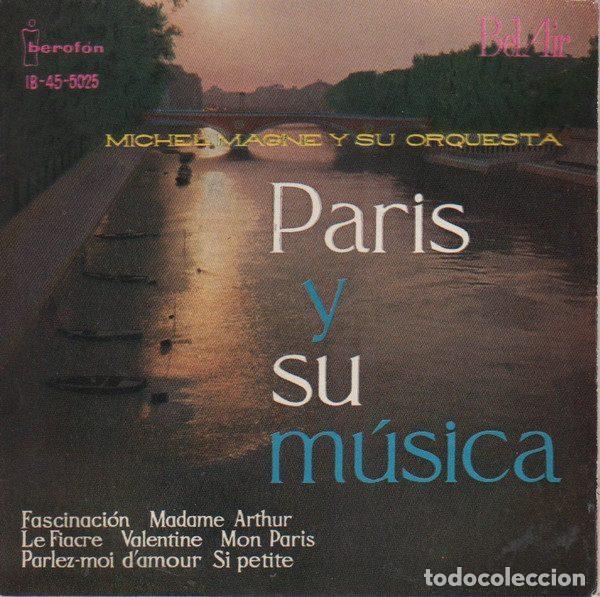 Discos de vinilo: Michel Magne Y Su Orquesta &ndash; Paris Y Su Musica (Vinyl, Bel Air IB-45-5025)