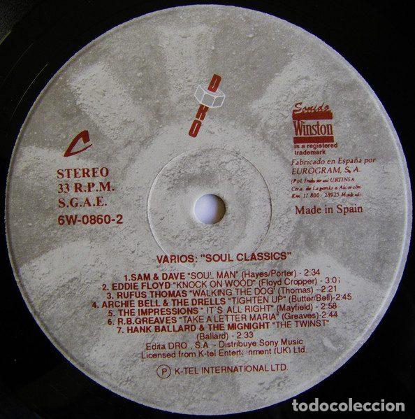 Discos de vinilo: Various &ndash; Soul Classics (Vinyl, DRO 6W08601 DE) - Foto 7