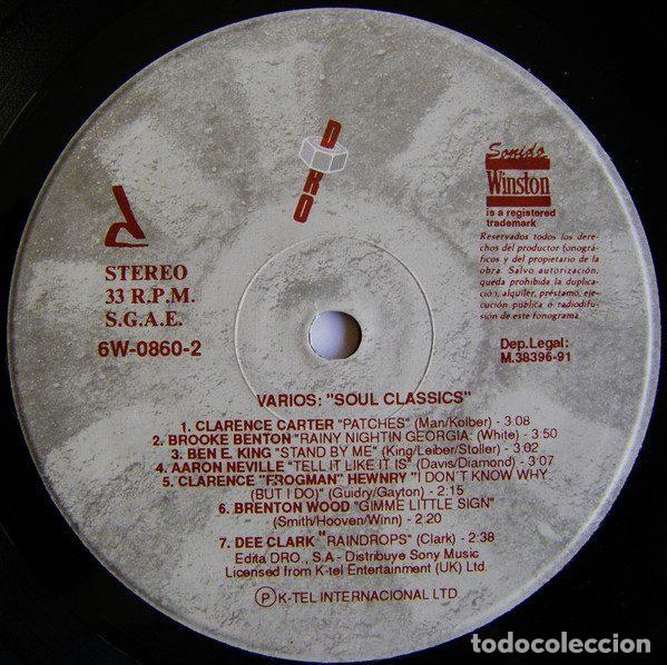 Discos de vinilo: Various &ndash; Soul Classics (Vinyl, DRO 6W08601 DE) - Foto 8