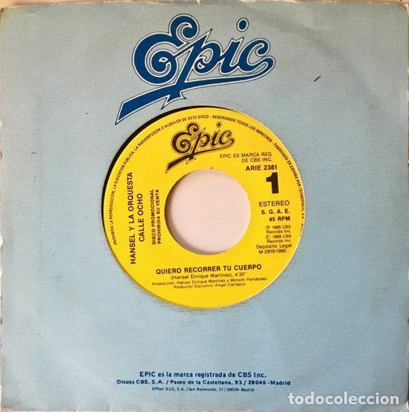 Vinyl-Schallplatten: Hansel Martinez Y La Orquesta Calle Ocho &ndash; Quiero Recorrer Tu Cuerpo (Vinyl, Epic ARIE 2381)