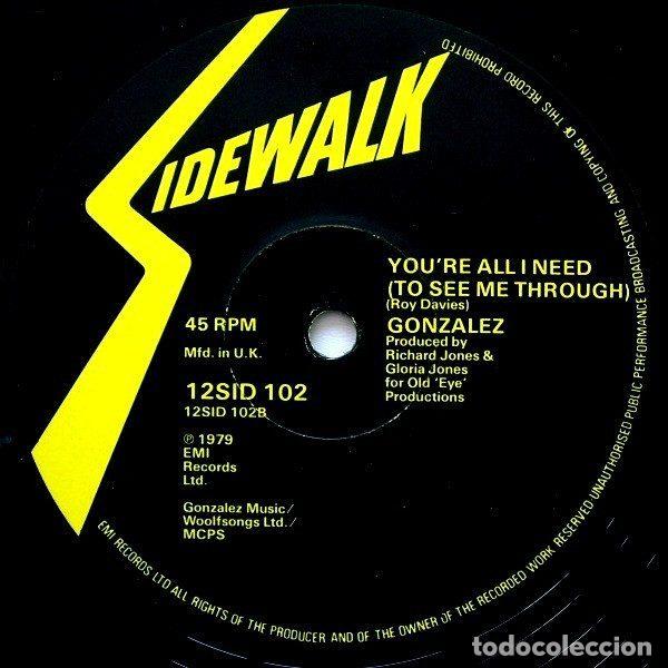 Discos de vinilo: Gonzalez &ndash; Havent Stopped Dancing Yet (Vinyl, Sidewalk 12SID 102) - Foto 2