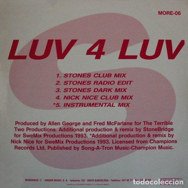 Discos de vinilo: Robin S &ndash; Luv 4 Luv (Vinyl, More Disco MORE 06) - Foto 2