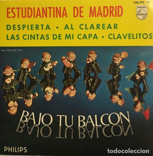Disques de vinyle: Estudiantina De Madrid &ndash; Bajo Tu Balcon (Vinyl, Philips 436 817 PE)